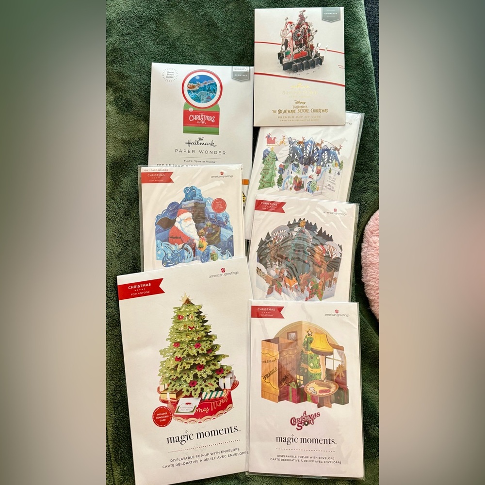 Holiday Collector Bundle — LOT of 7 Premium Pop-Up Christmas Cards 🎄